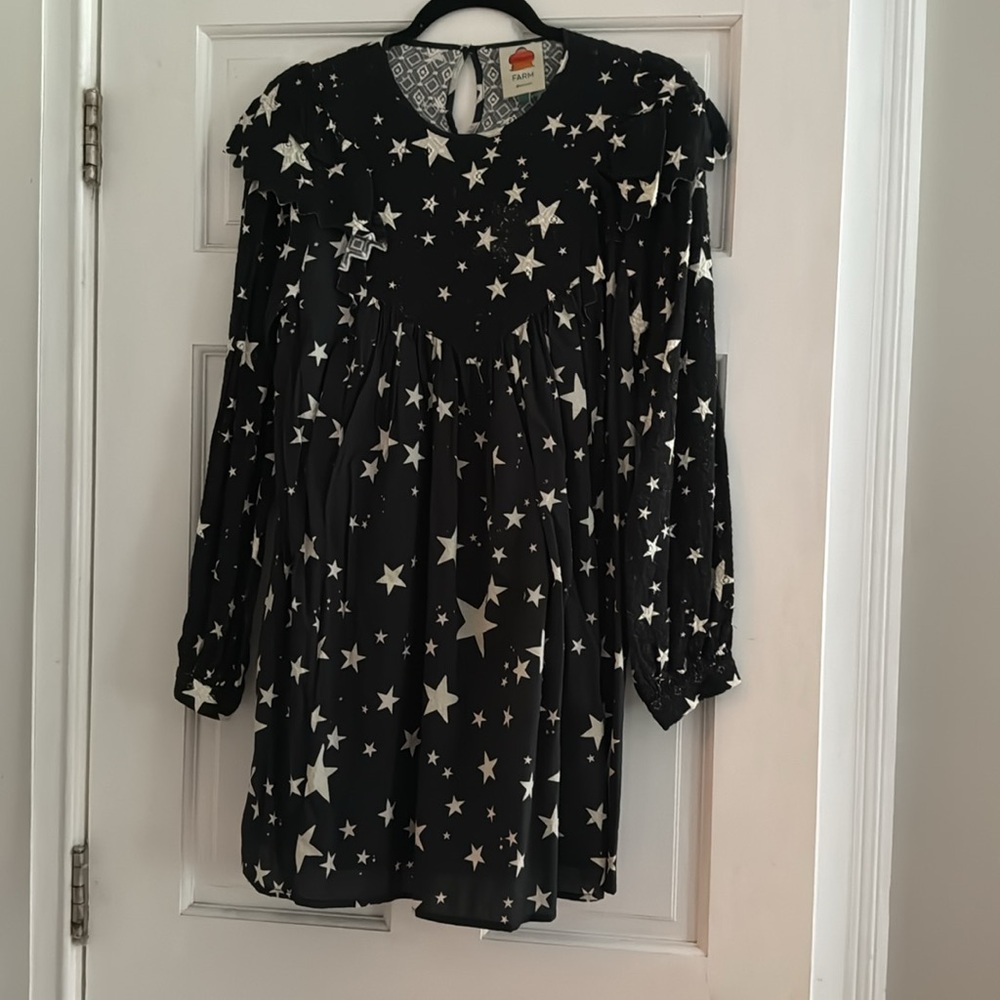 Farm Rio Stardust Mini Dress M - Picture 2 of 3